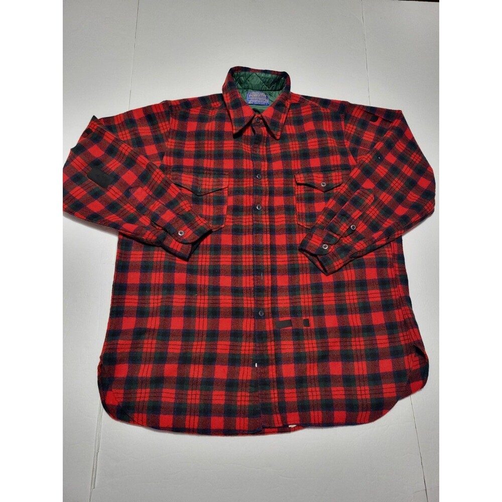 (#20) Vintage Pendleton Shirt women large Slim Wool Flannel Macduff Tartan Plaid